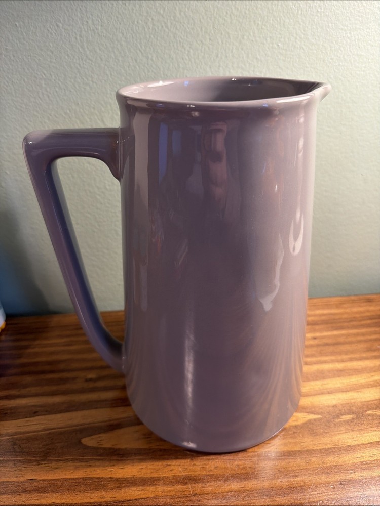 Gray Ceramic Restoration Hardware Stoneware Pitcher 9"