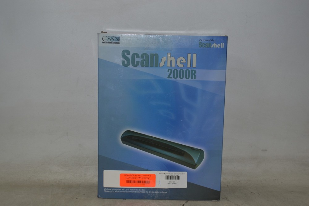Card Scanning Solutions Scanshell 2000R *New Unused*