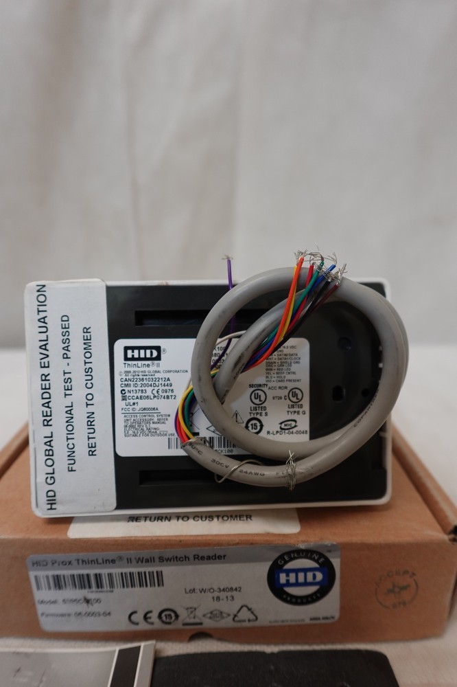 HID Thinline II Access Control Wall Switch Prox Card Reader White 5395CK100