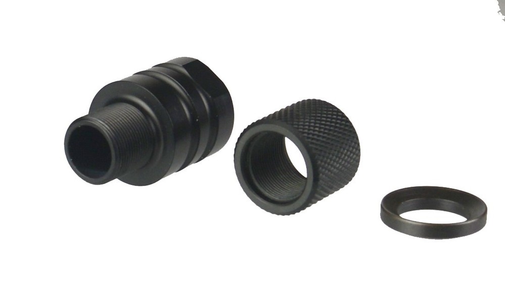 Al 1/2x36 Female Thread To 1/2x28 Male Thread Muzzle Adapter+Thread Protector