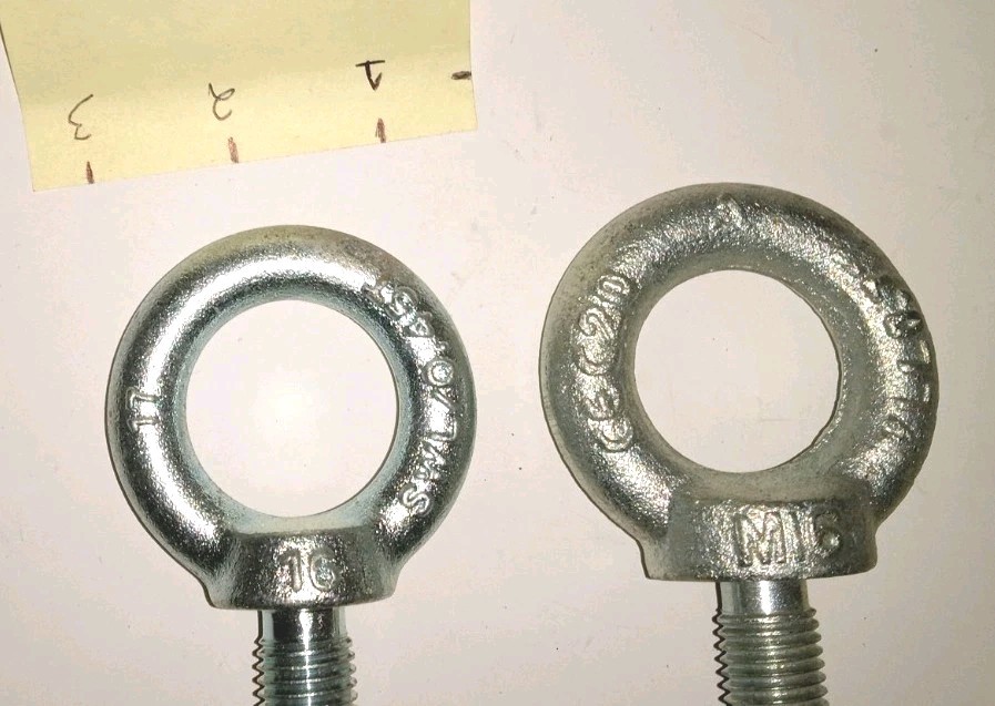2 Lifting Eye Bolts - M16