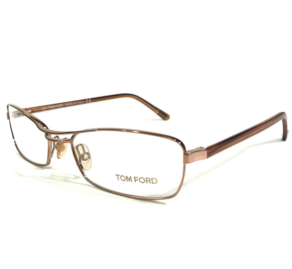 Tom Ford Eyeglasses Frames TF5024 268 Brown Rectangular Full Wire Rim 54-16-130
