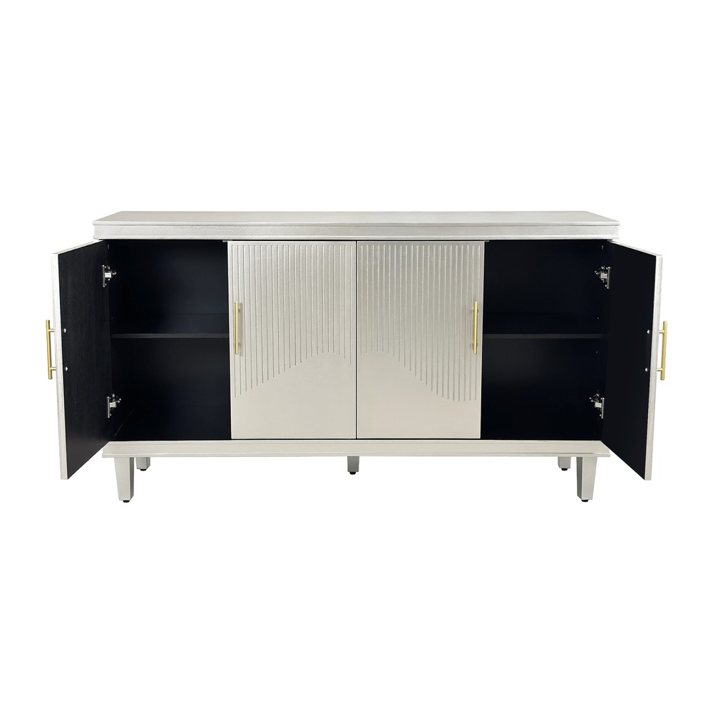 59.84''Large Size 4-Door Cabinet,Sideboard