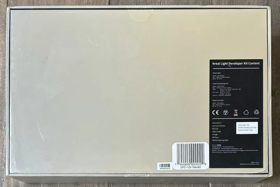 Nreal Light Developer Kit Content Light AR Headset/COMPUTING UNIT/CONTROLLER