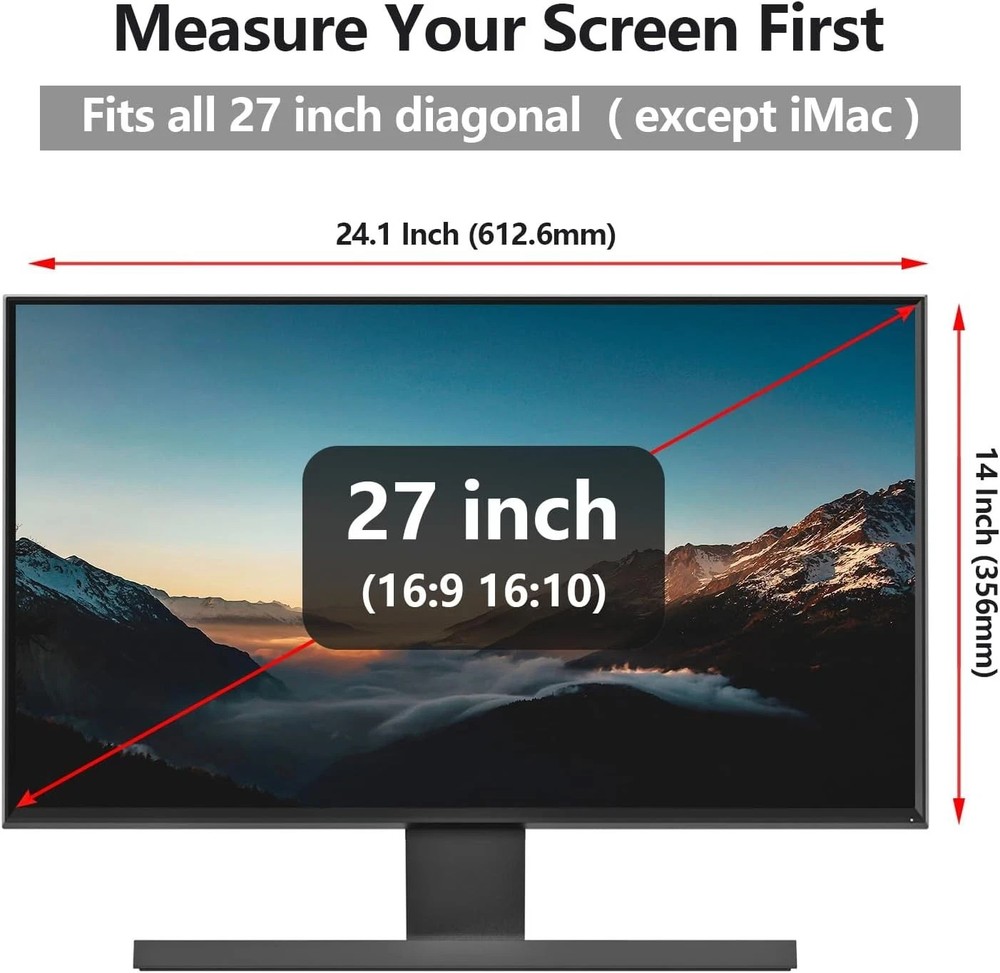 27" Anti Blue Light Screen Computer Protector Hanging Type