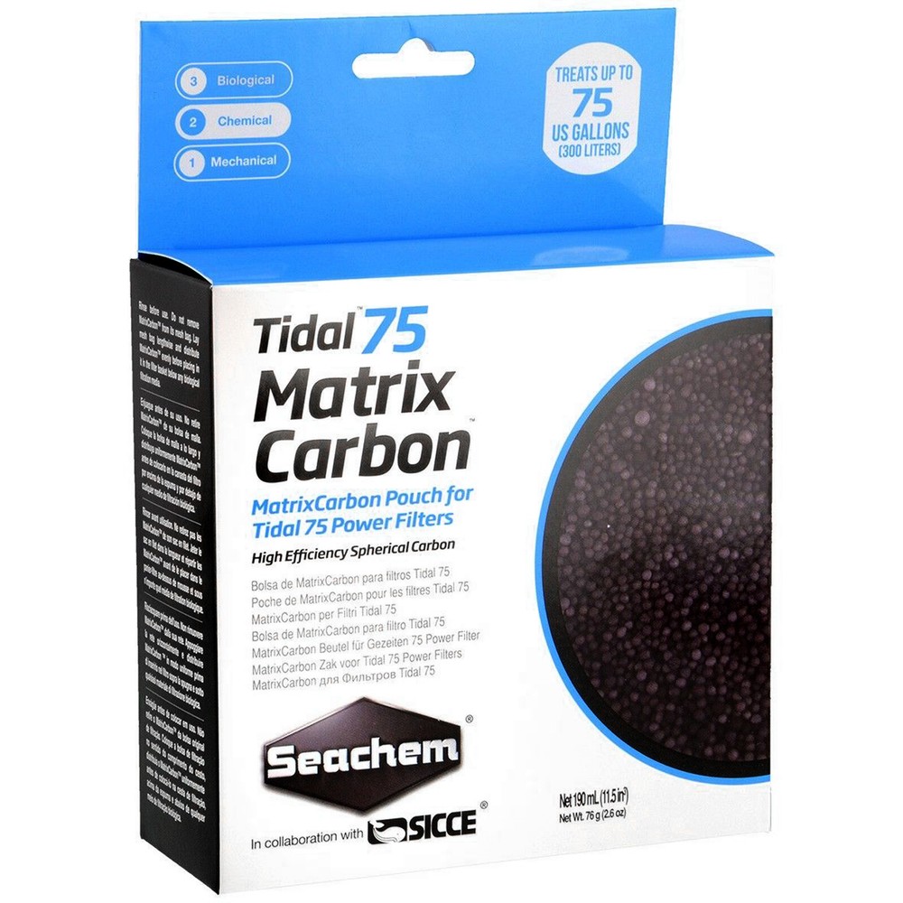 Seachem Tidal 75 Matrix Carbon Pre-Bagged High Efficiency Spherical Carbon