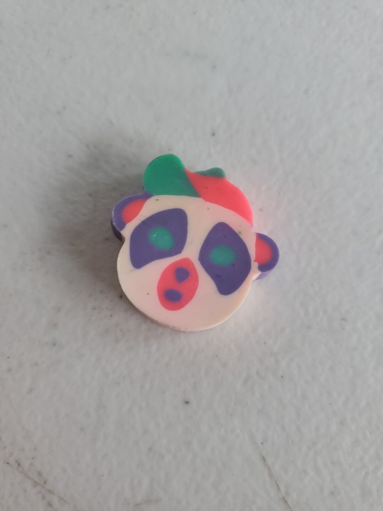 Vintage Lisa Frank Painter Panda Small Eraser