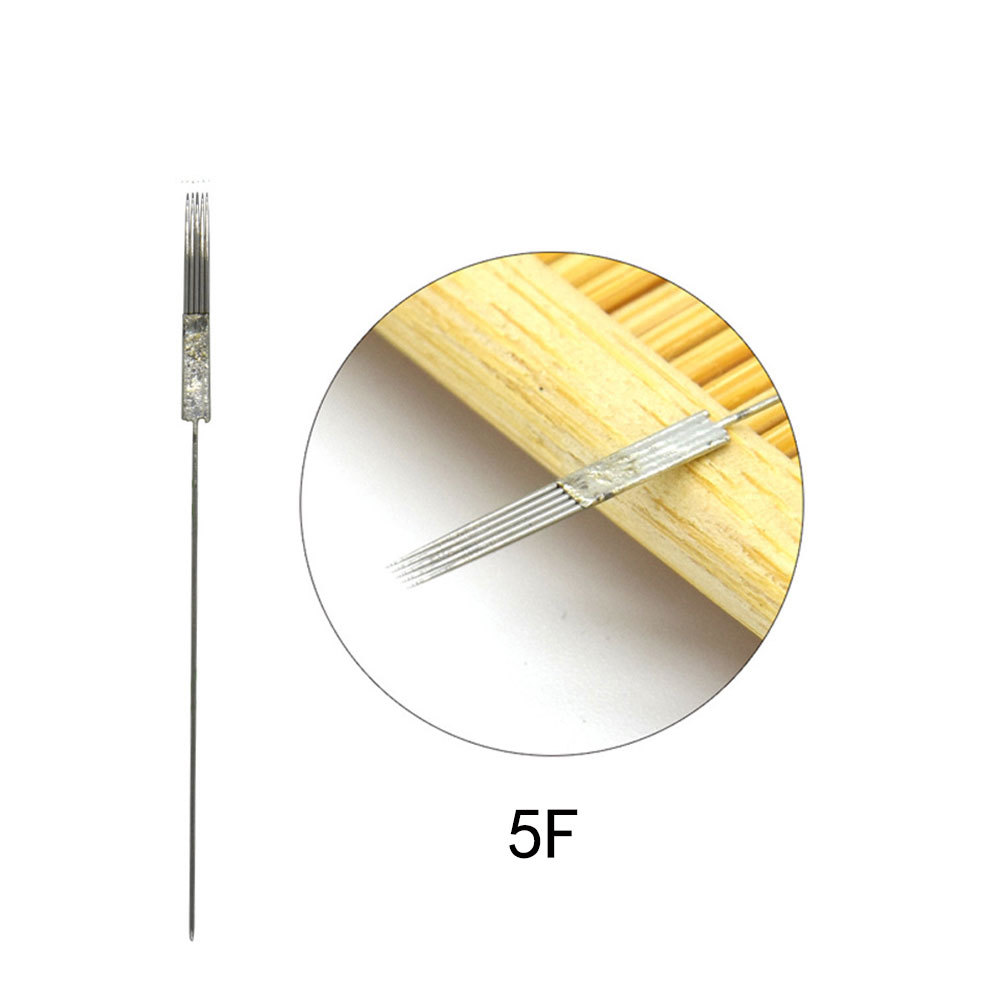 100pcs 1R/3R//5R/5F/7F Microblading Machine Needle Permanent Makeup Tattoo Blade