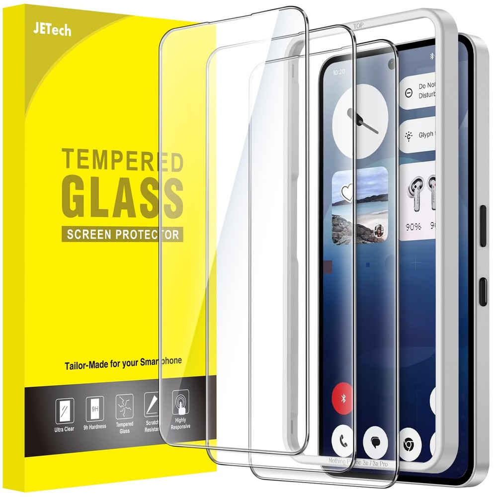Screen Protector for Nothing Phone 3a, with Easy Installation Tool, 3-Pack