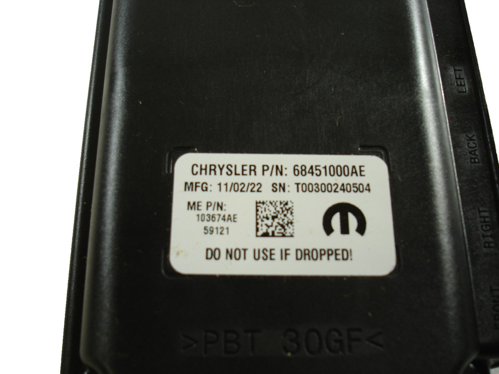 Genuine Mopar 2021 Ram Surround Camera Processor Module 68451000AE
