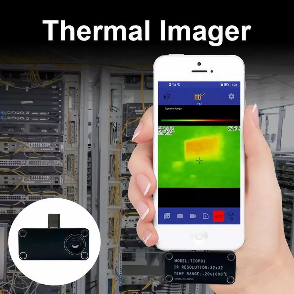 USB TypeC Portable Thermal Imaging Camera IR Imager for Android Mobile Phone