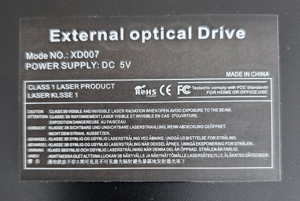 NOS USB Type-A & Type-C External Drive External CD DVD Drive