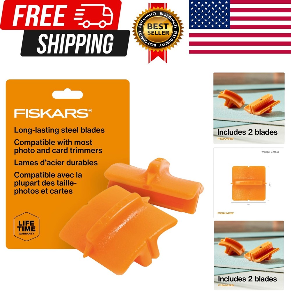 Fiskars Trimmer Cutting Replacement Blades, Trimmer Replacement Blades, Refill B