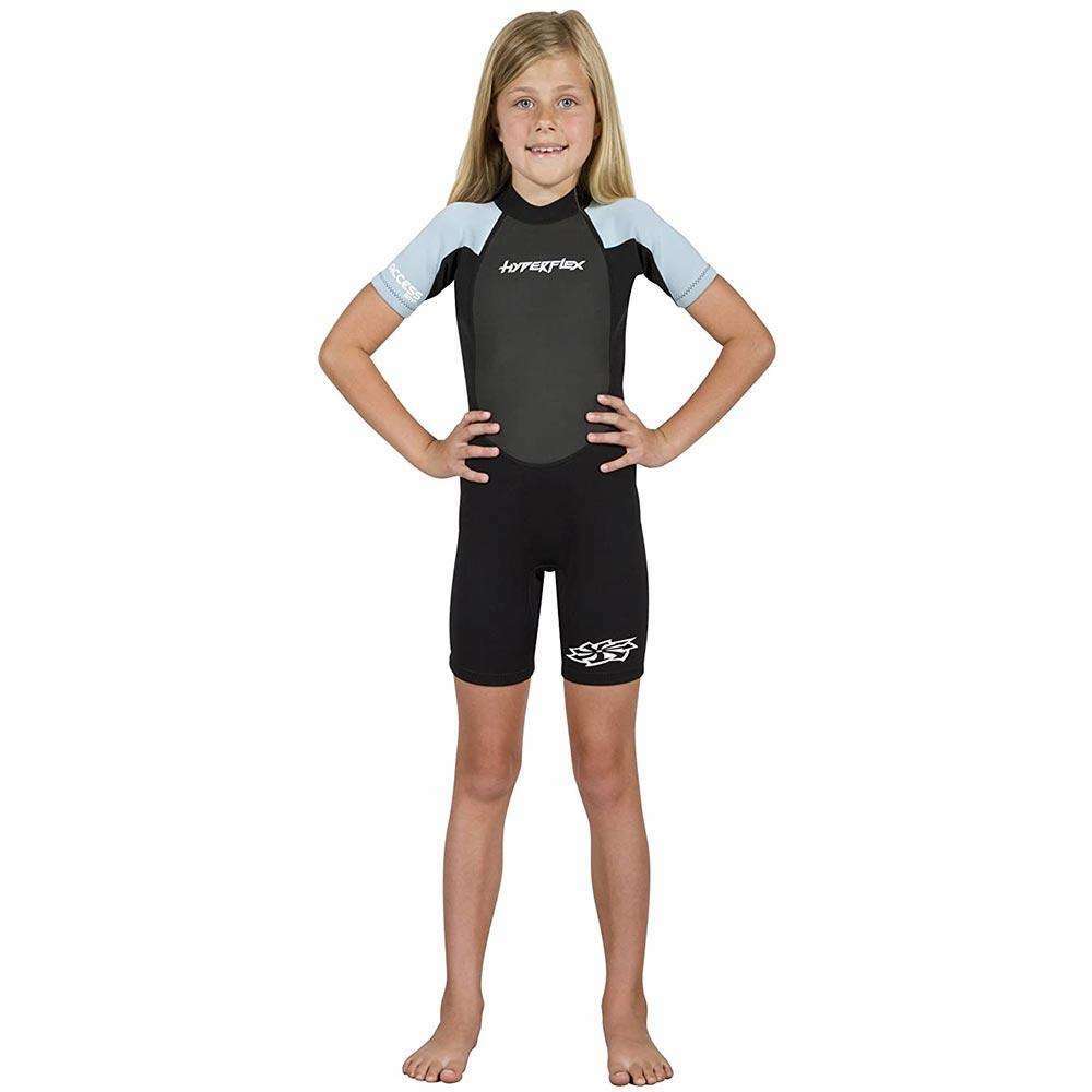 Hyperflex Acess Child's Backzip Springsuit, Black/Powder Blue