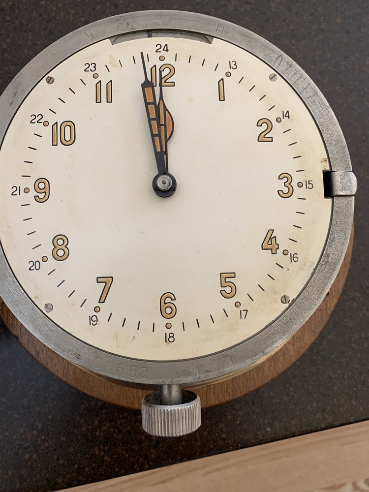 Japanese Ship Eight Day Clock Antique
