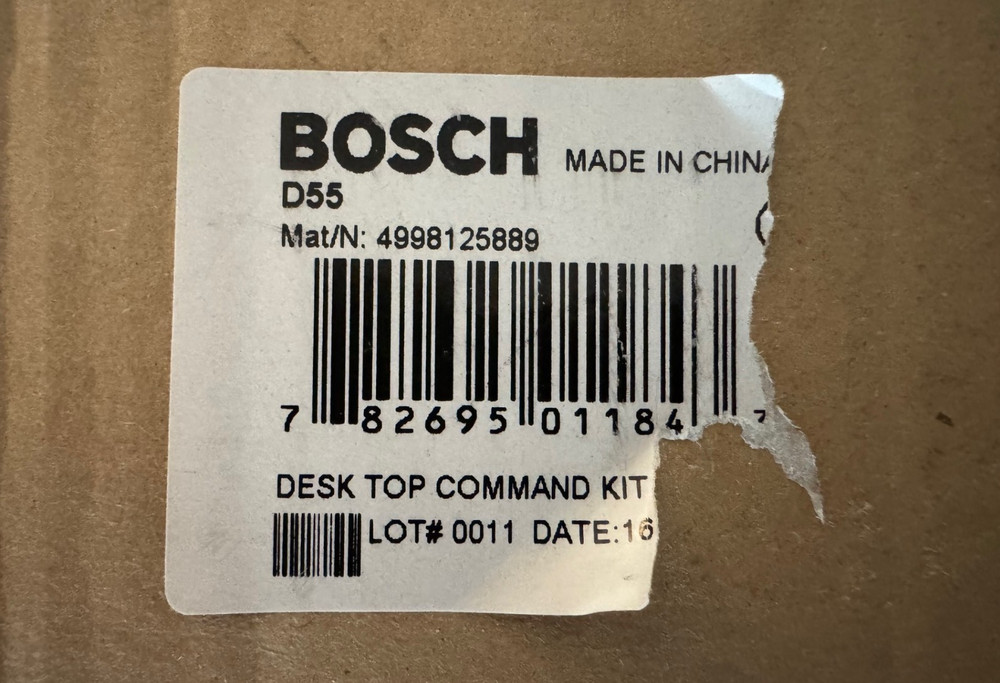 Bosch D55 Command Center Desk Stand-New