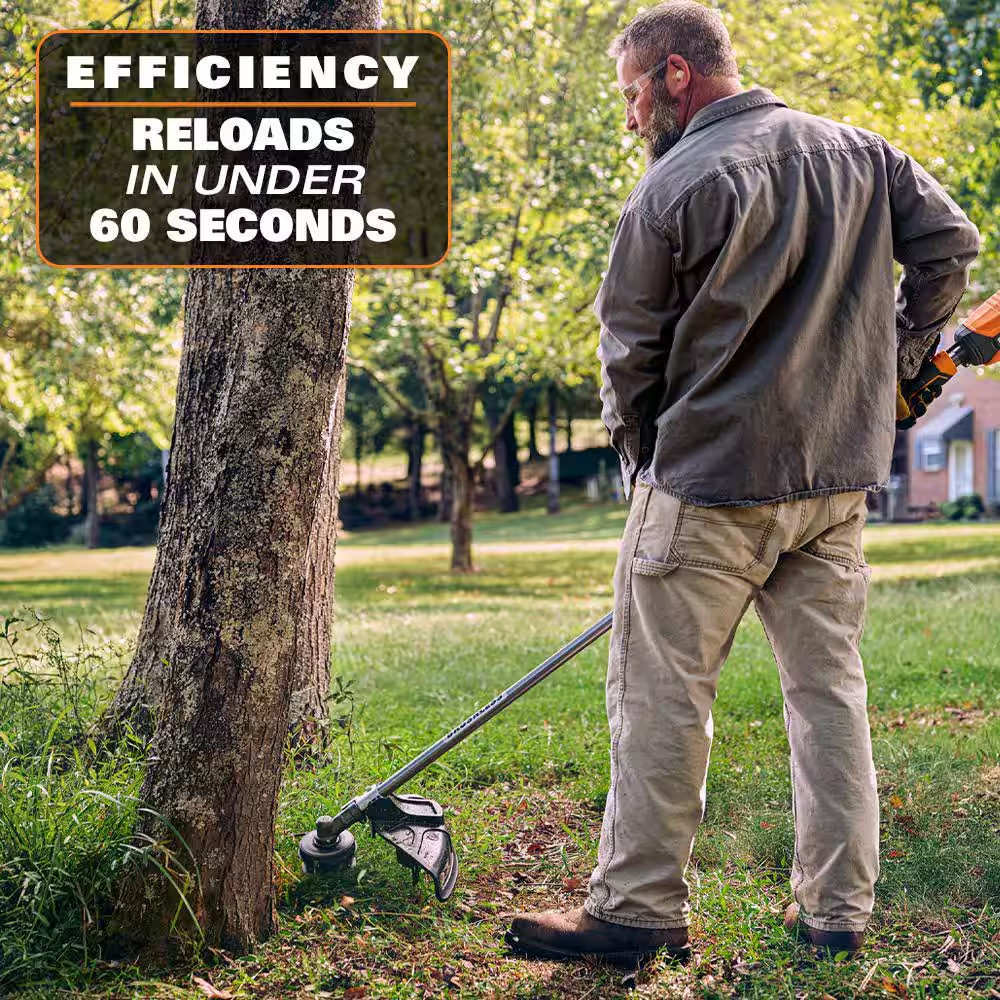 18V Brushless 14 In. Cordless Battery String Trimmer and Leaf Blower 2-Tool Comb