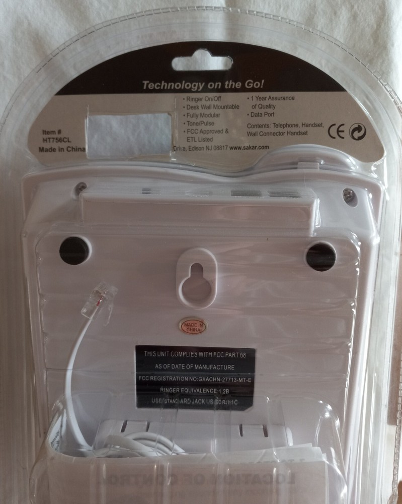 Vintage Corded Speaker Phone, 13 Memory, Volume Control, Speed Dialing White New