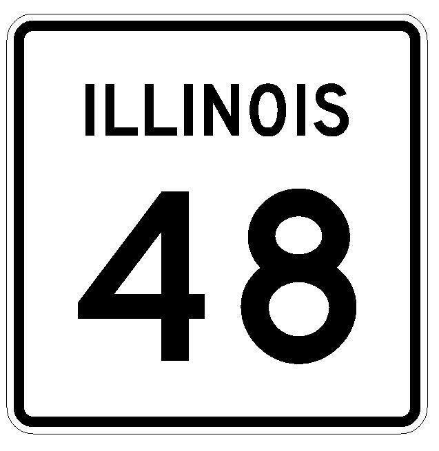 Illinois State Route 48 Sticker Decal