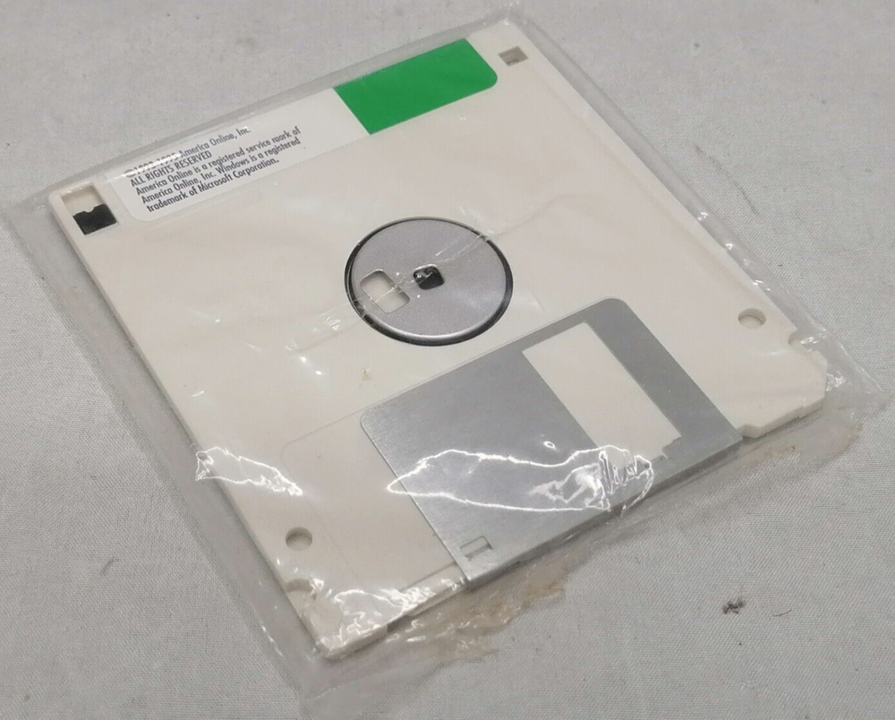 NIB Vintage 1995 America Online For Windows Program Disk Version 2.5