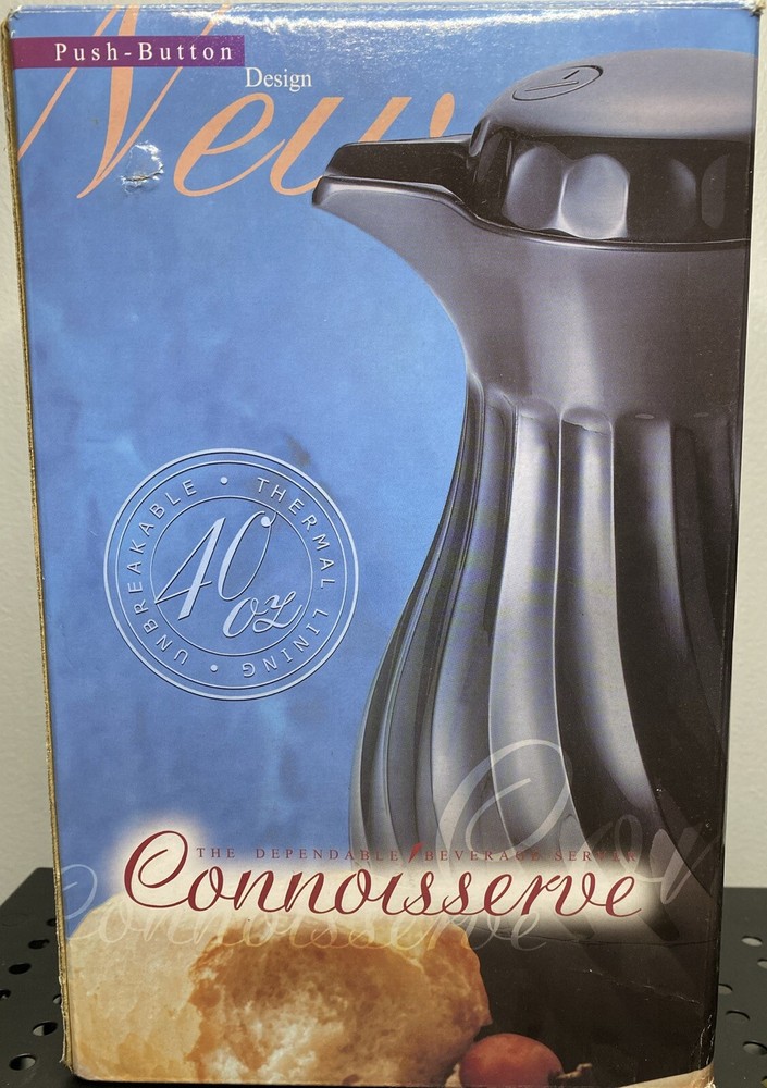 Connoisserve  40 oz Capacity, Black Insulated Beverage Server Hormel