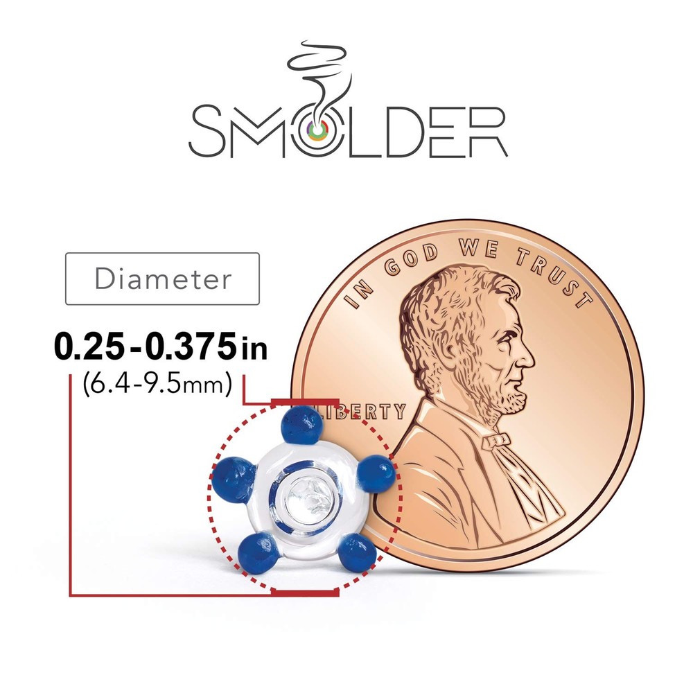 Glass Daisy Pipe Filter Screens Reusable & Heat Resistant