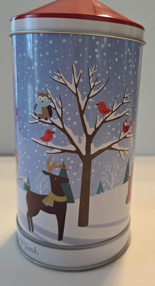 Christmas Tin "Hello Winter" Music Box