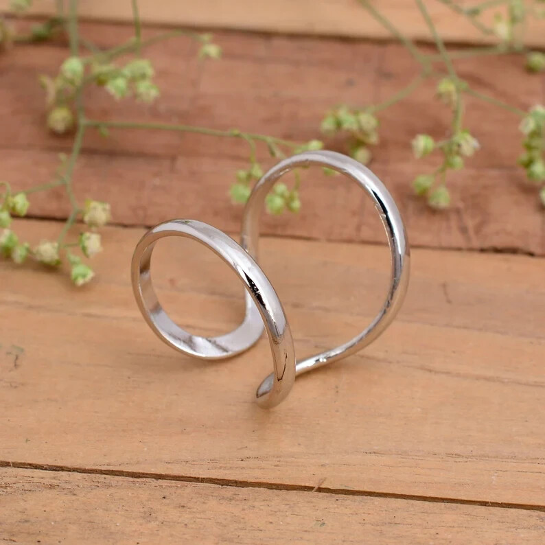 925 Sterling Silver, Arthritis Ring (both rings) , Splint Knuckle Ring, All Size