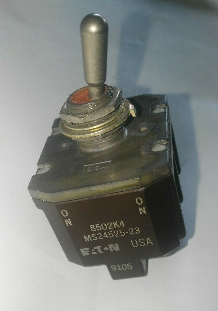 Eaton Toggle Switch MS24525-23 4 Pole 2 Pos