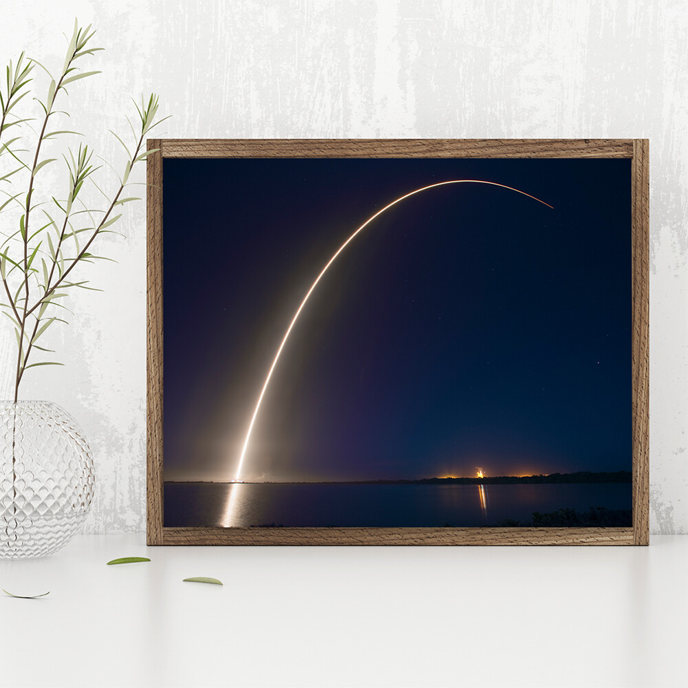 SpaceX ABS-EUTELSAT - 11x14 Unframed Print - Makes a Great Gift Under $15