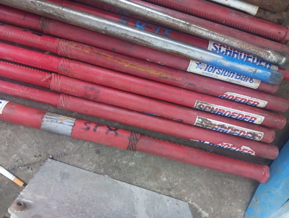 Schroeder Torsion Bars. Used. Several Different Sizes