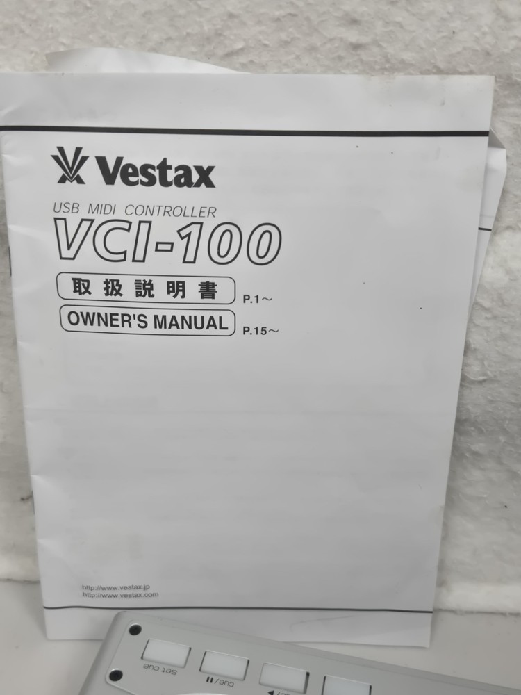 Vestax VCI-100 DJ MIDI Controller Professional Compact Digital Mixer