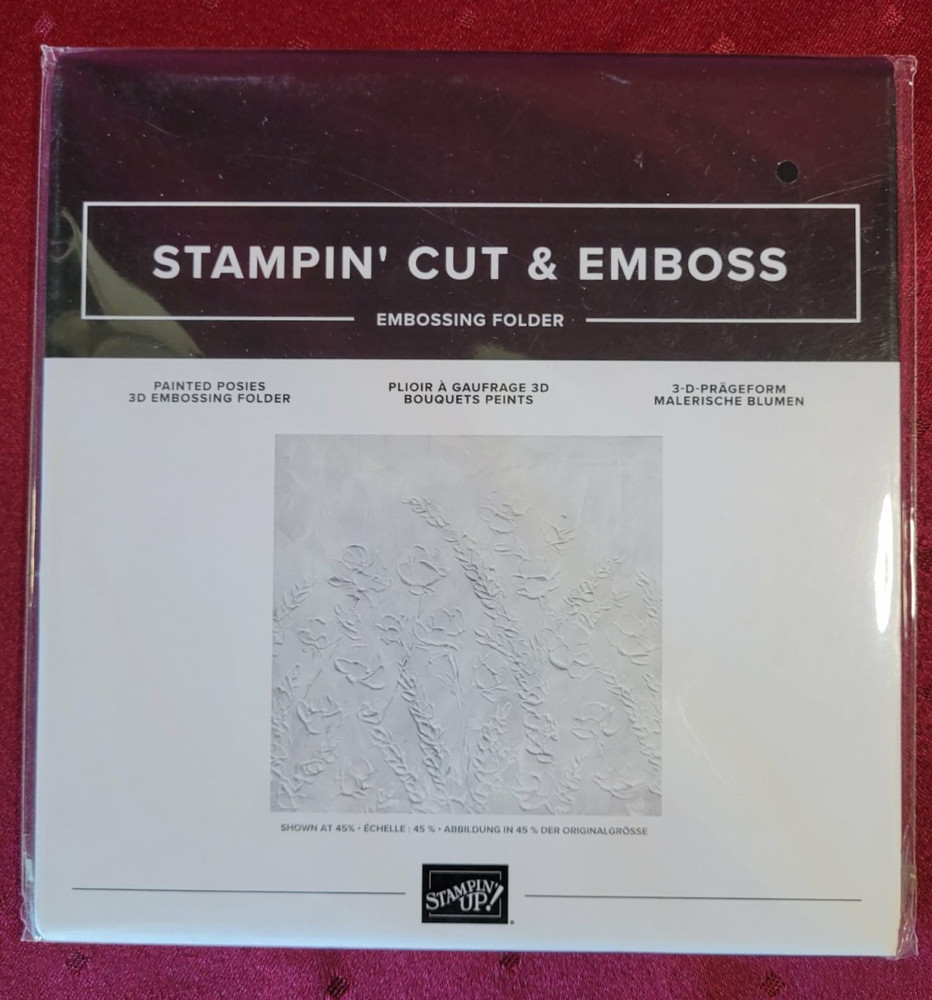 Stampin' Up! PAINTED POSIES embossing folder