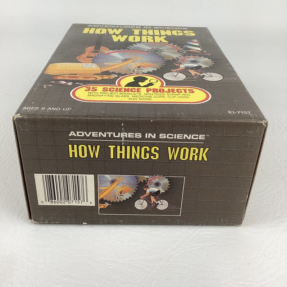 Adventures In Science How Things Work Science Projects Vintage Educational 1989