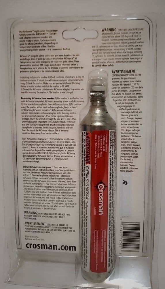 Crossman Co2 Powersource 88gb immediate backup air