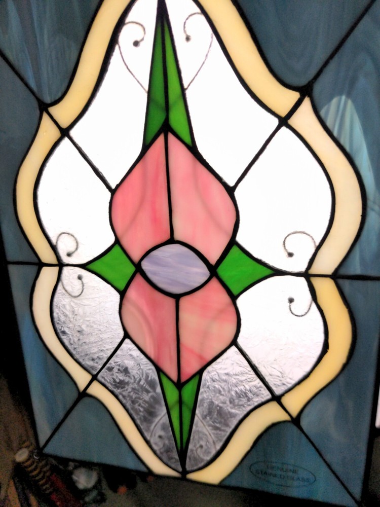 Stained Glass Light Catcher Muli- Colored 12.5" × 9.5"
