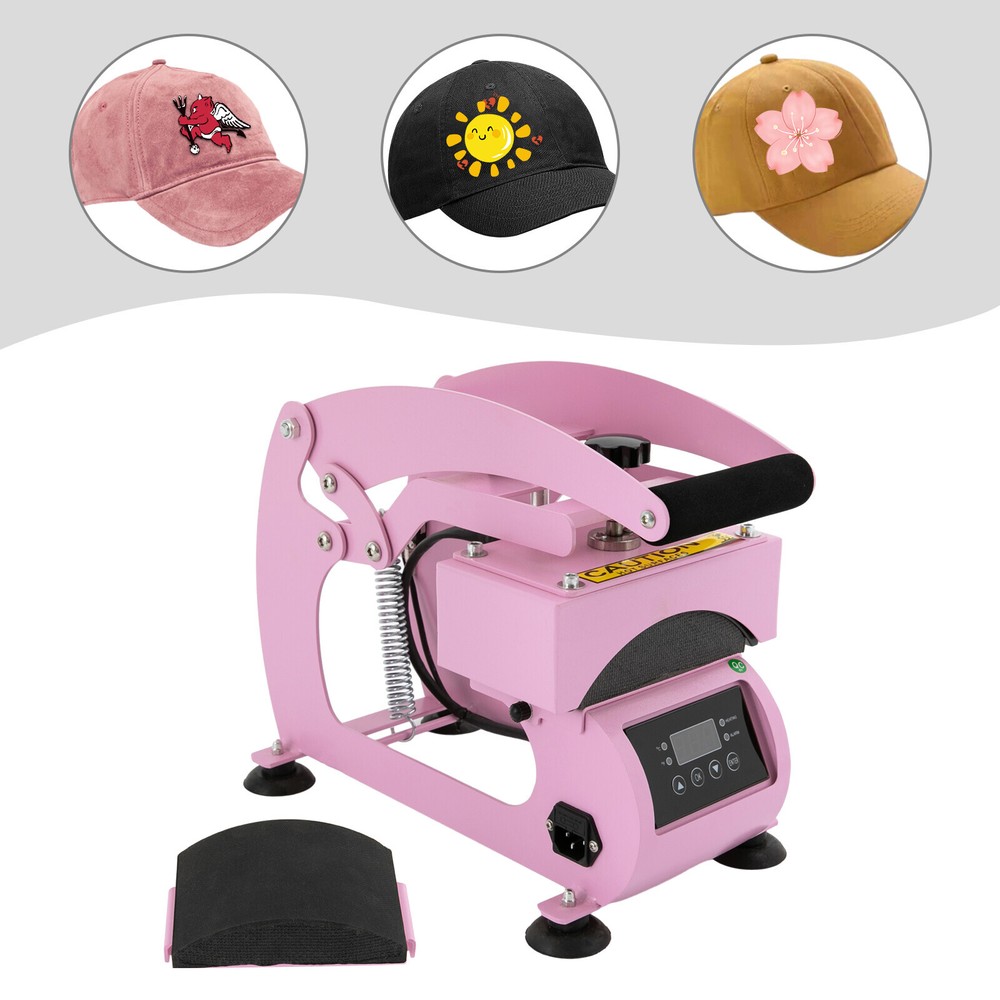 500W Hat Heat Press Machine Temperature Control Heating Plate Cap Press Machine