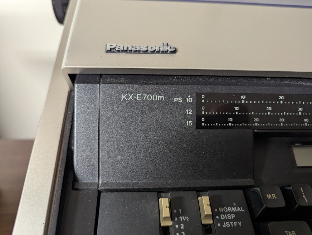 Panasonic KX-E700M Electric Typewriter Word Processor, Serviced Working Perfect