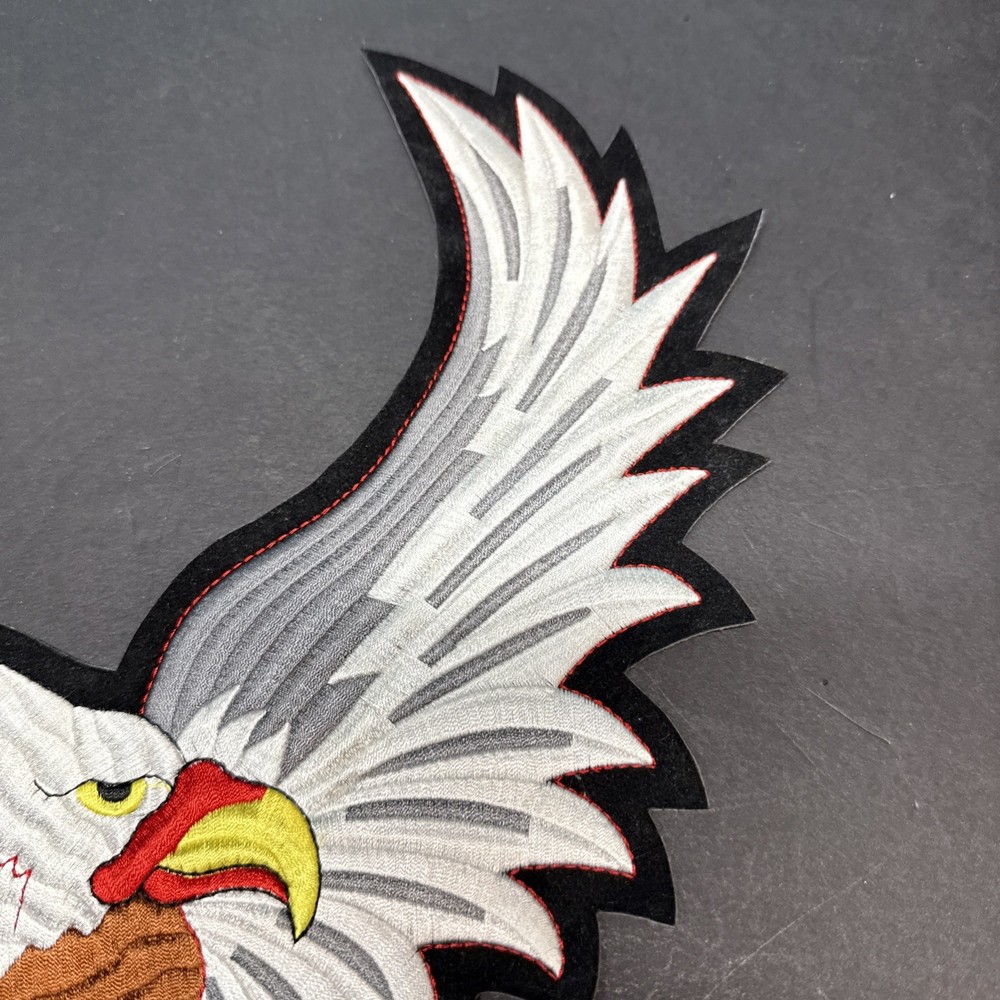 Large Bald Eagle Patch Embroidered Approx 12”x14”