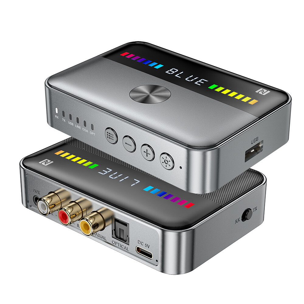 Long Range Bluetooth 5.3 Transmitter Receiver For TV Home Stereo Audio Adapter