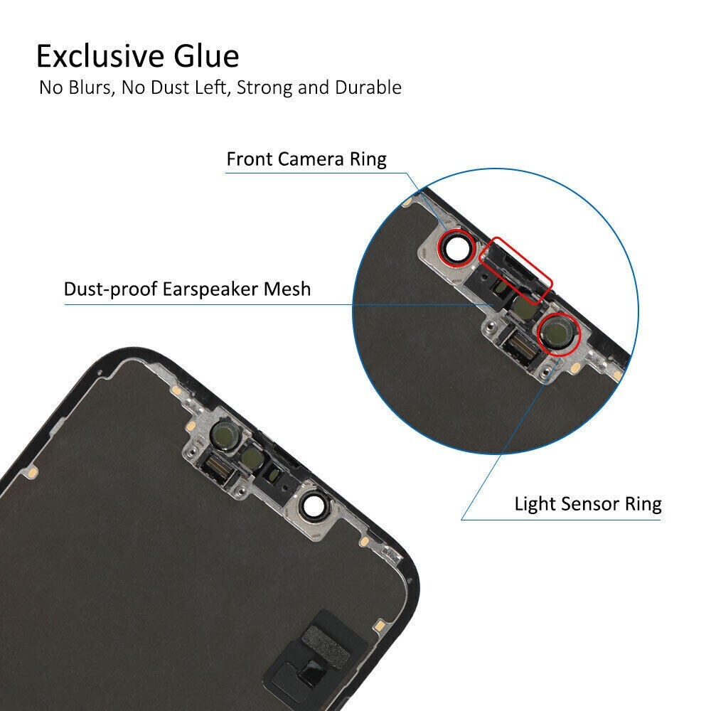 For iPhone 14 Soft OLED Display Touch Screen LCD Digitizer Replacement Assembly