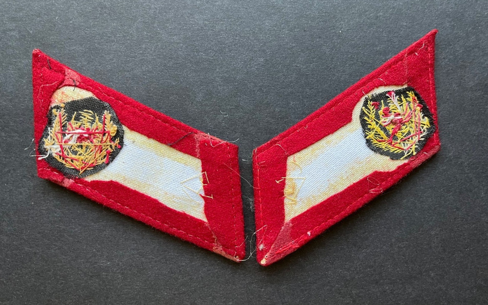 ONE NICE PAIR POST WWII AUSTRIAN OFFICERS Collar Tabs