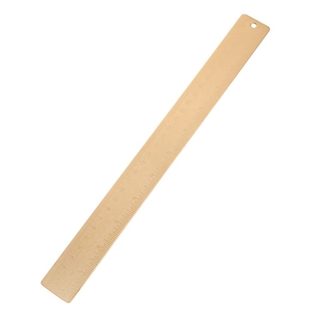 30cm For Multiple Professions Vintage Brass Ruler Ruler For School Lab