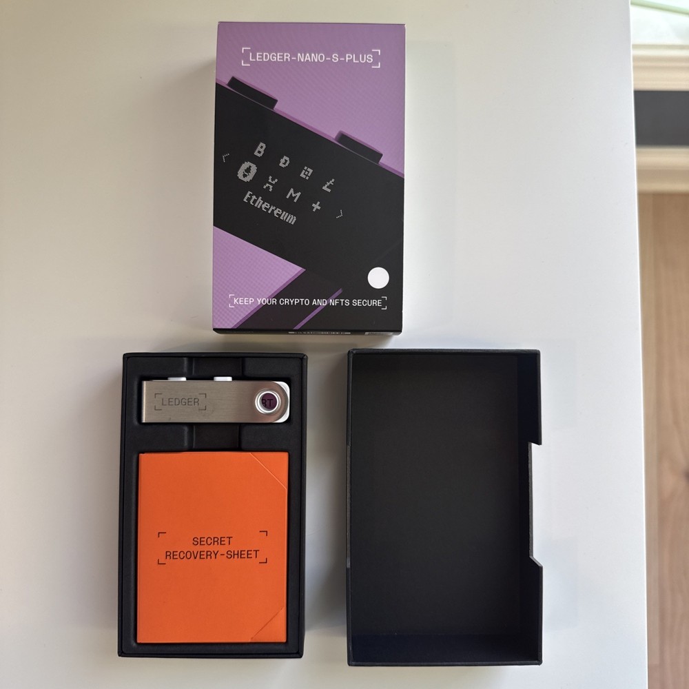 Ledger Nano S Plus Crypto Hardware Wallet- NEW, OPEN BOX