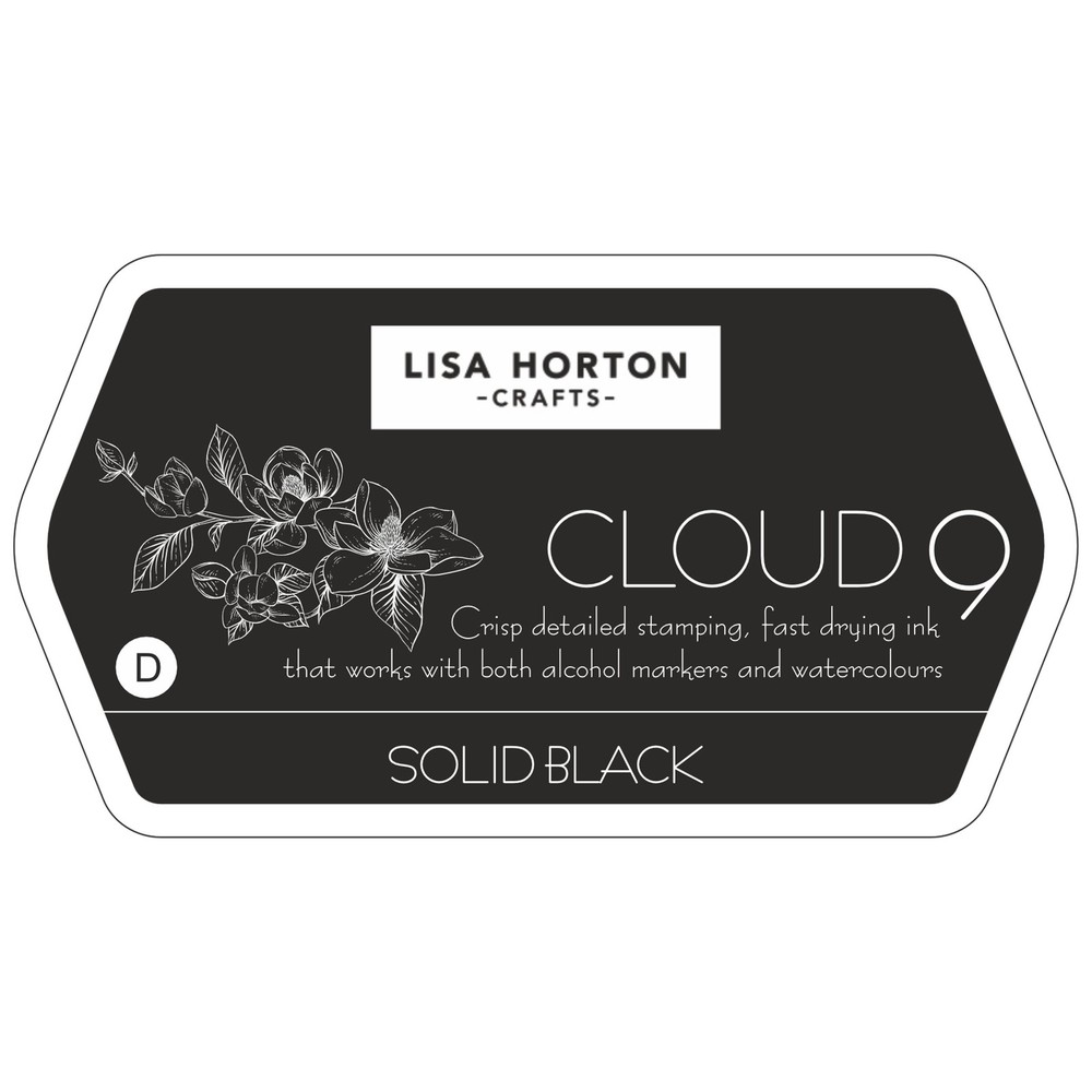 Lisa Horton Crafts Cloud 9 Detail Ink Pad-Solid Black