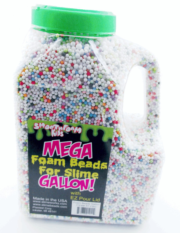 Colored Foam Beads for Slime  1 GALLON!!!