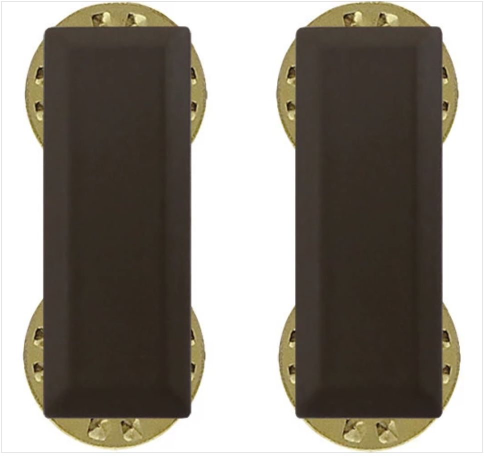 GENUINE U.S. RANK: SECOND LIEUTENANT - SUBDUED METAL