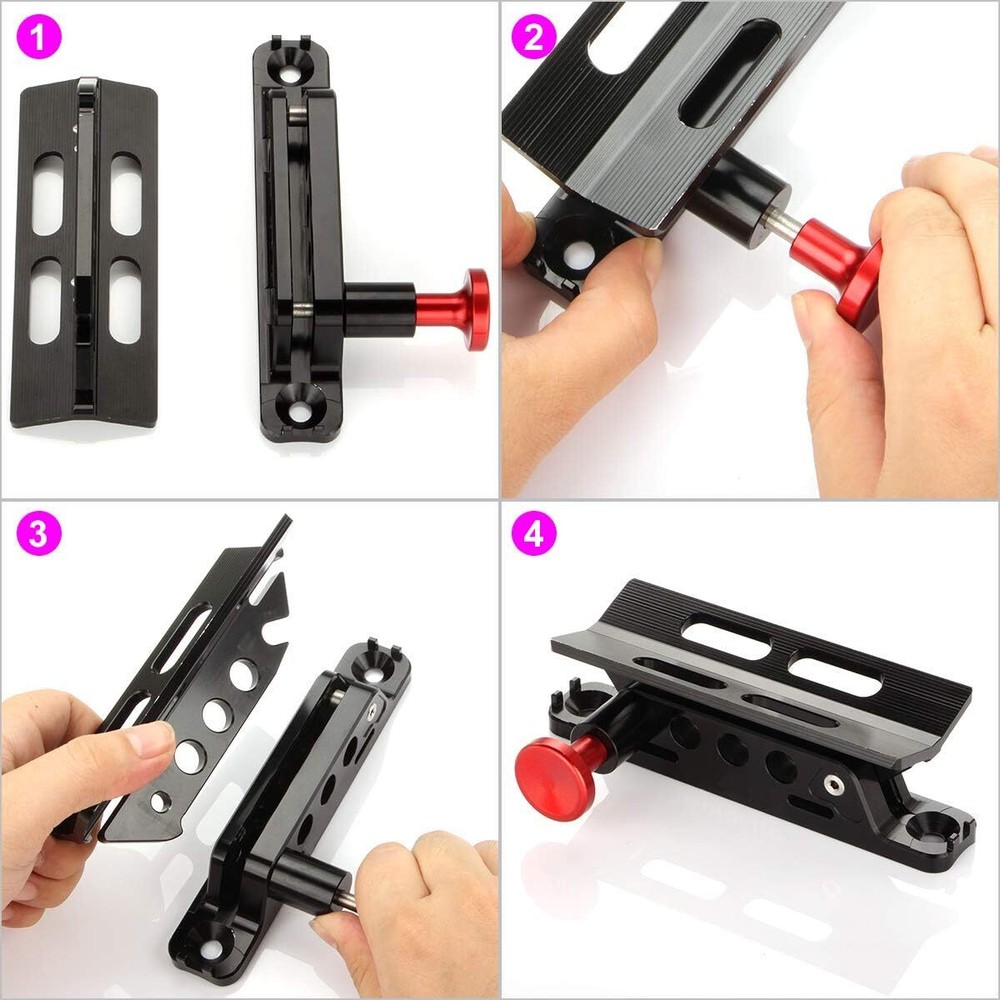 Fire Extinguisher Mount Holder Quick Release Roll Bar with 4 Fixing Clips New US