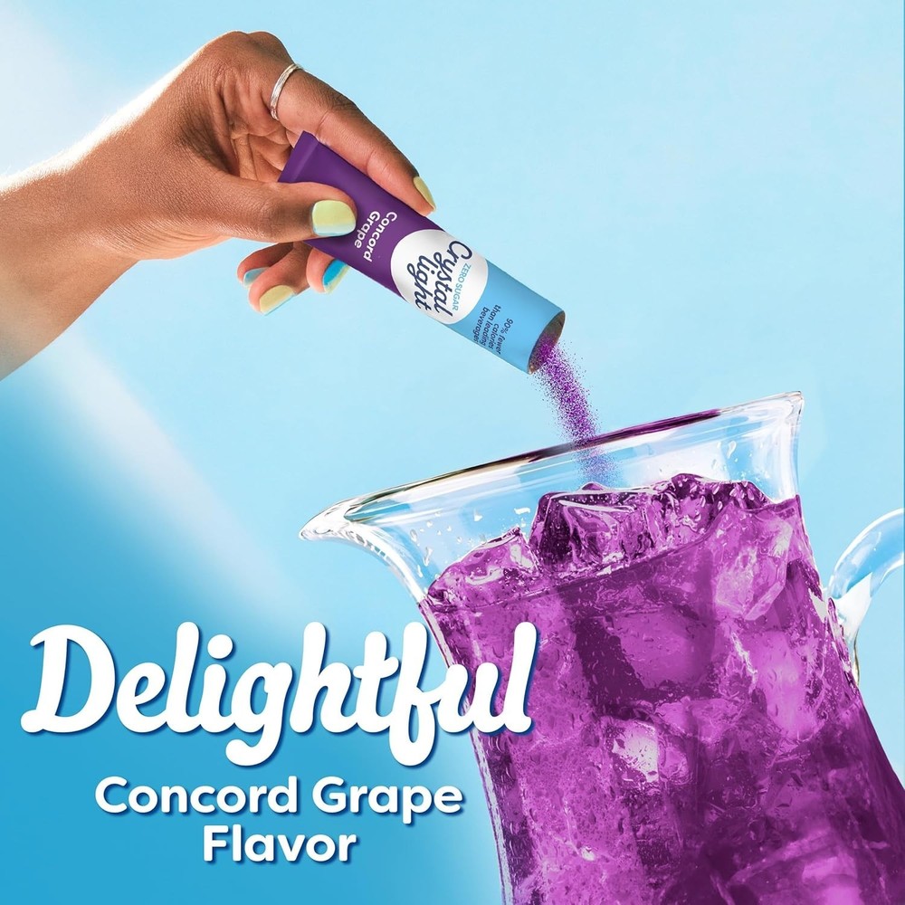 6 Count Concord Grape Flavor Drink Mix - Low Calorie Refreshment Packets