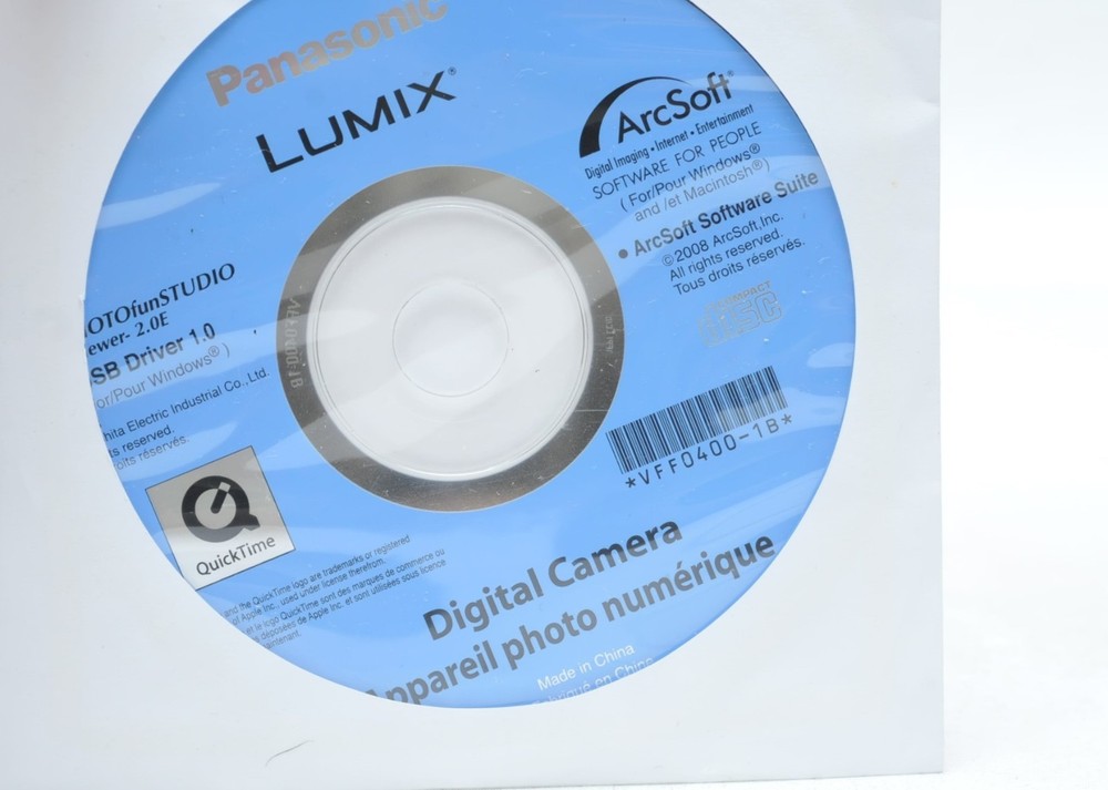 Panasonic Lumix Digital Camera Photo CD Software PC CD ROM